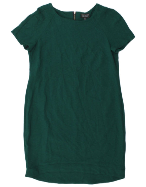Topshop Robe fourreau pour femme UK 10 Petit Vert Polyester