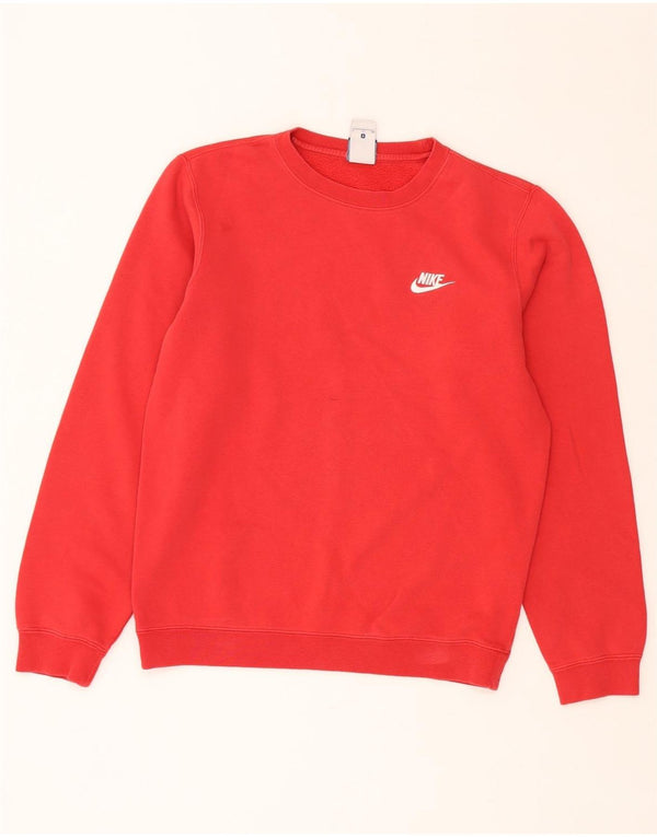 NIKE Sweat-shirt pour homme en coton rouge Small