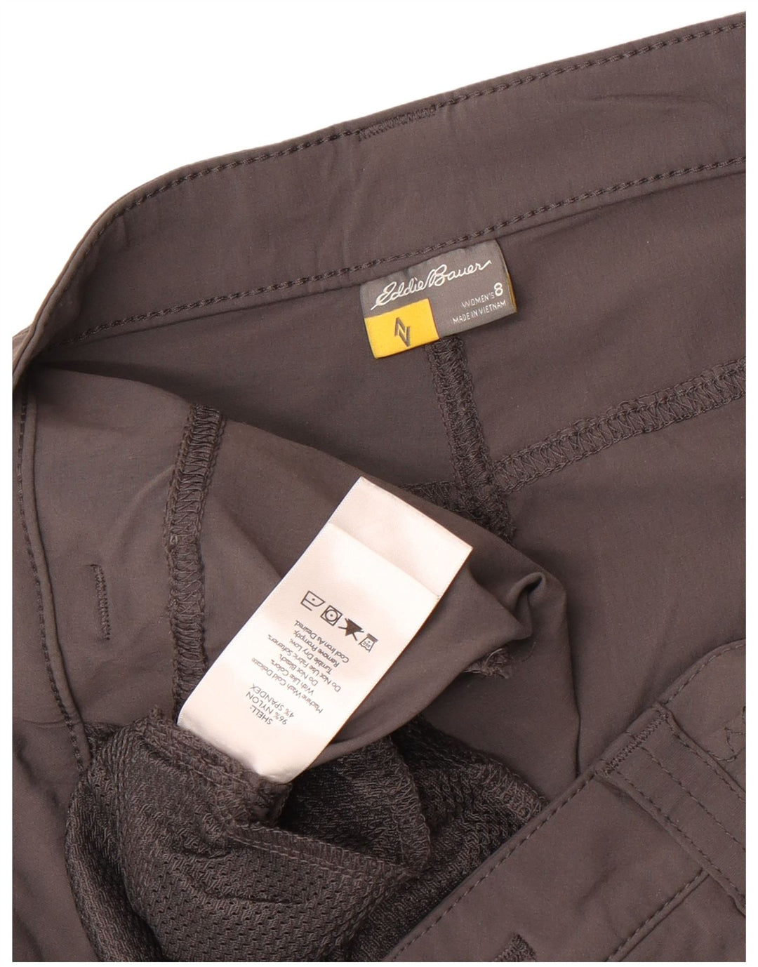 Eddie Bauer Short cargo pour femme US 8 Medium W32 Nylon gris