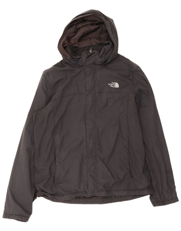The North Face Veste de pluie à capuche pour homme UK 40 Large Noir Nylon