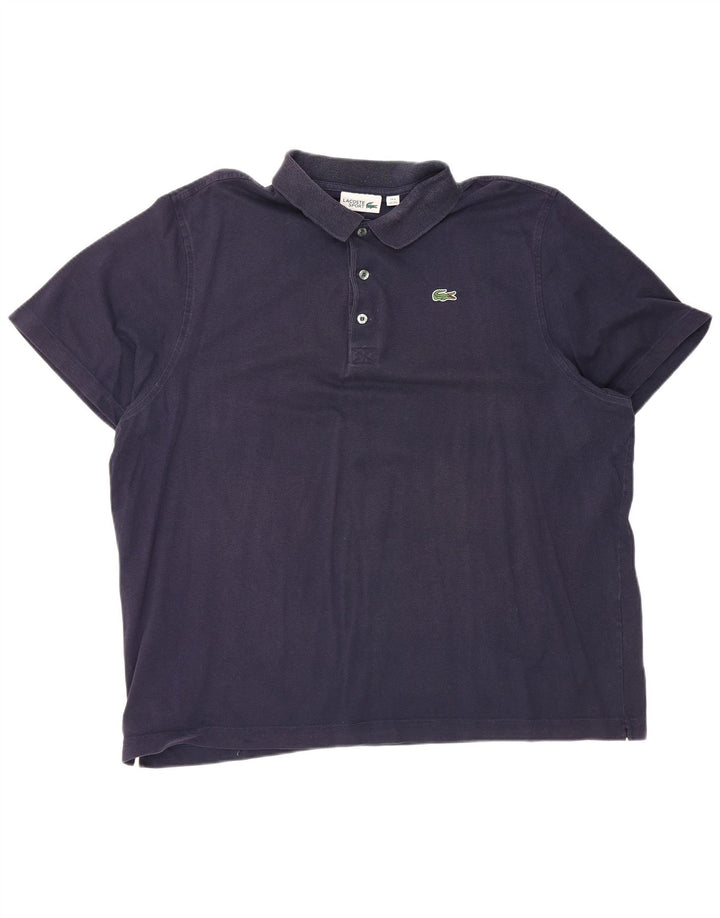 LACOSTE Polo Homme Taille 8 3XL Bleu Marine Coton
