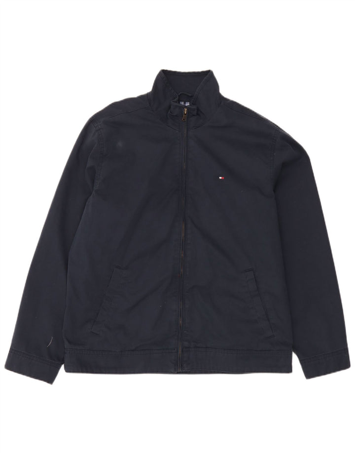 Tommy Hilfiger Veste Bomber Homme UK 38 Coton Bleu Marine Moyen