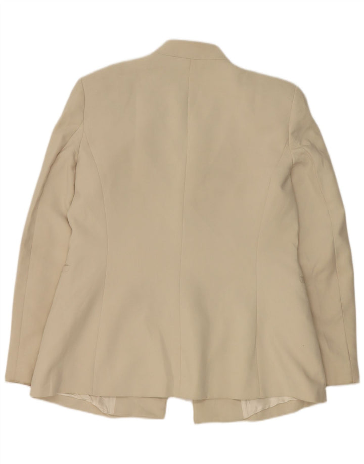 Zara Femme Veste Blazer UK 18 XL Beige Polyester