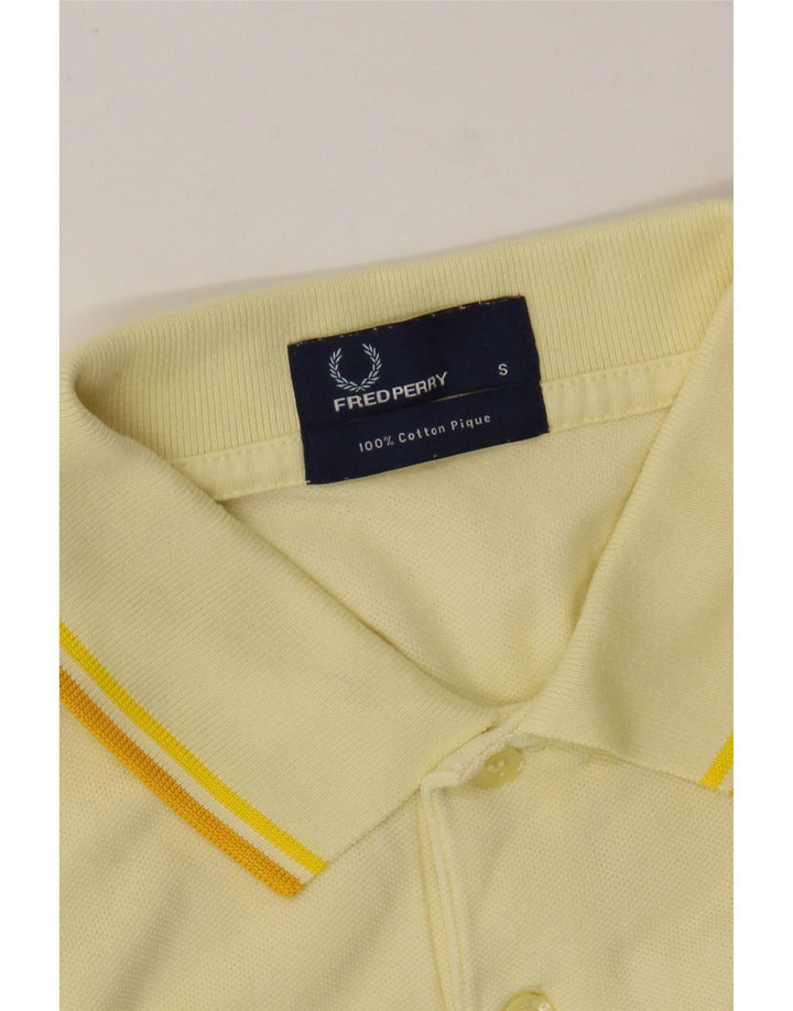 FRED PERRY Polo Homme Petit Jaune Coton
