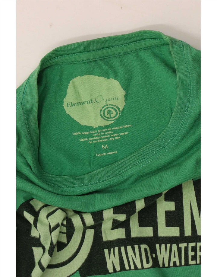 Element T-Shirt Graphique Homme Vert Moyen Coton
