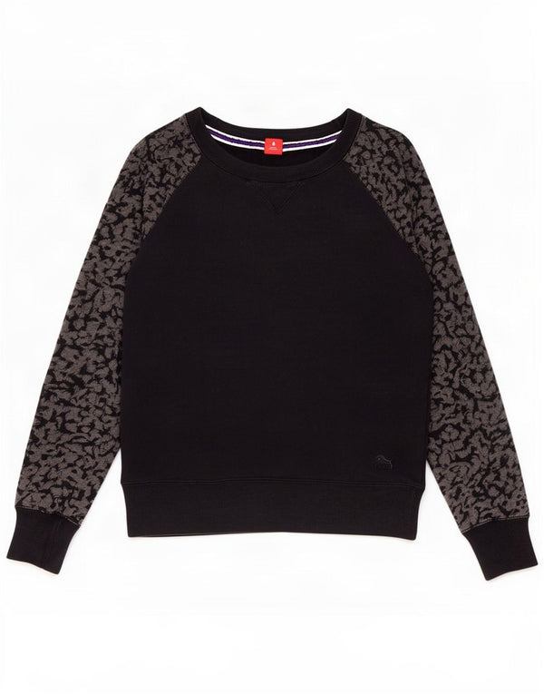 Puma Sweat-shirt pour femme UK 42 Medium Noir Imprimé animal