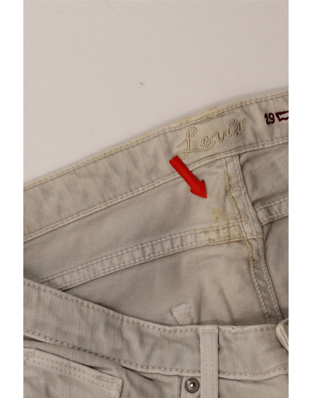 Levi's Jean Skinny Femme W29 L34 Gris Coton