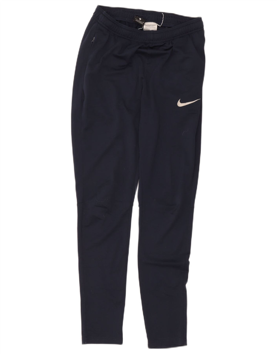 Nike Pantalon de survêtement Dri Fit pour femme UK 8 Small Bleu marine Polyester
