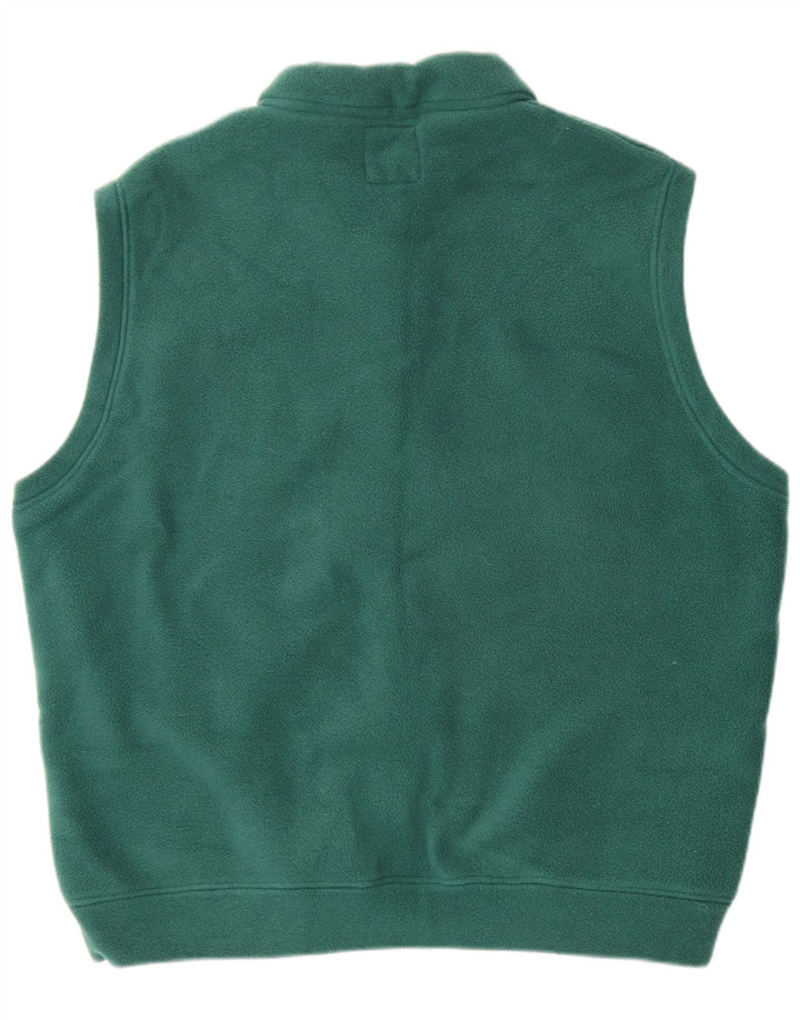 Outrage Gilet polaire pour homme UK 40 Large Vert Polyester