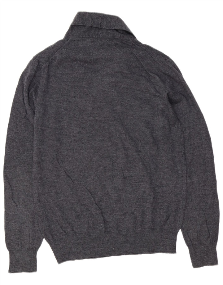 Zara Homme Pull Col Châle Pull Large Gris Laine