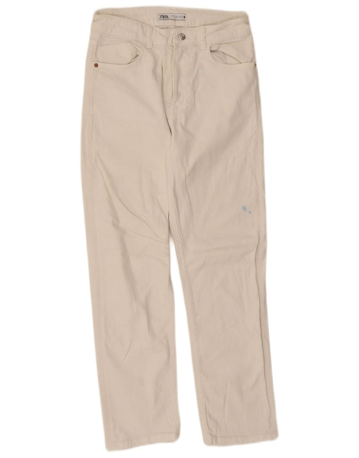 Zara Jean droit femme EU 38 Small W28 L26 Blanc