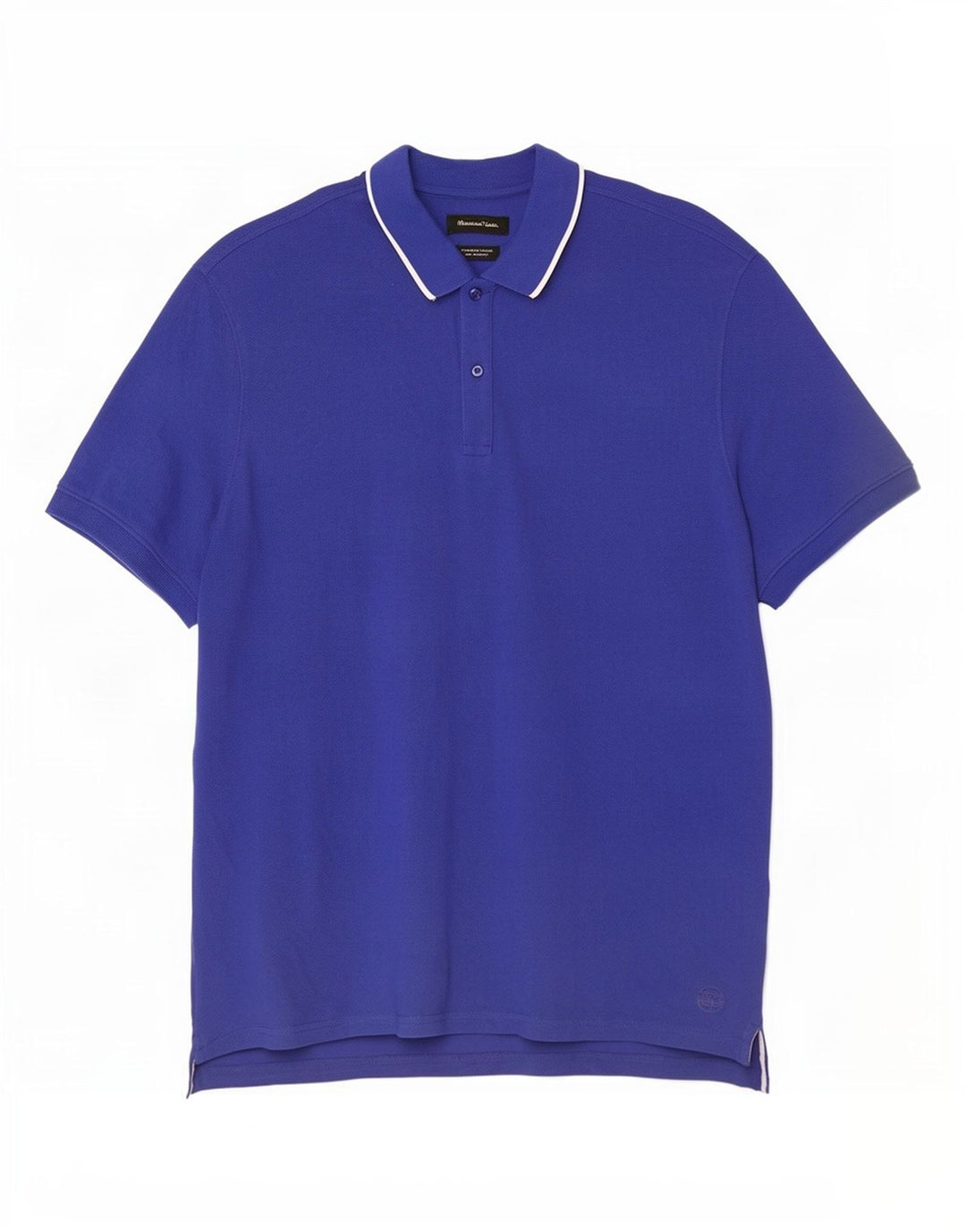 Massimo Dutti Polo Homme 2XL Bleu Coton
