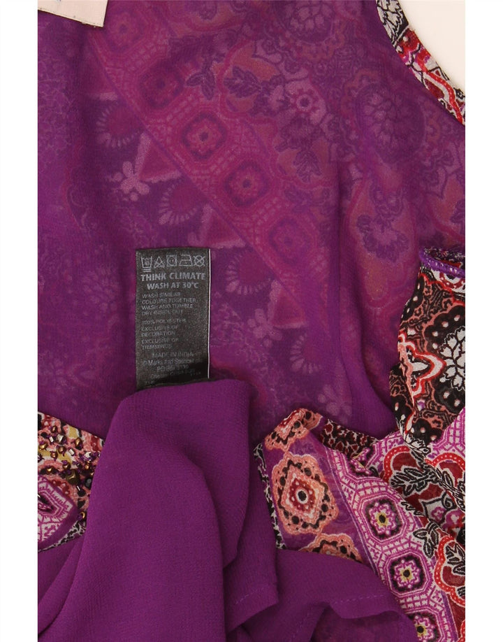 Marks & Spencer Robe d'été pour femme UK 16 Grand polyester floral multicolore