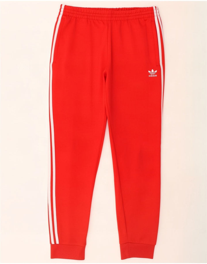 Adidas Pantalon de survêtement pour homme Joggers Large Rouge Polyester