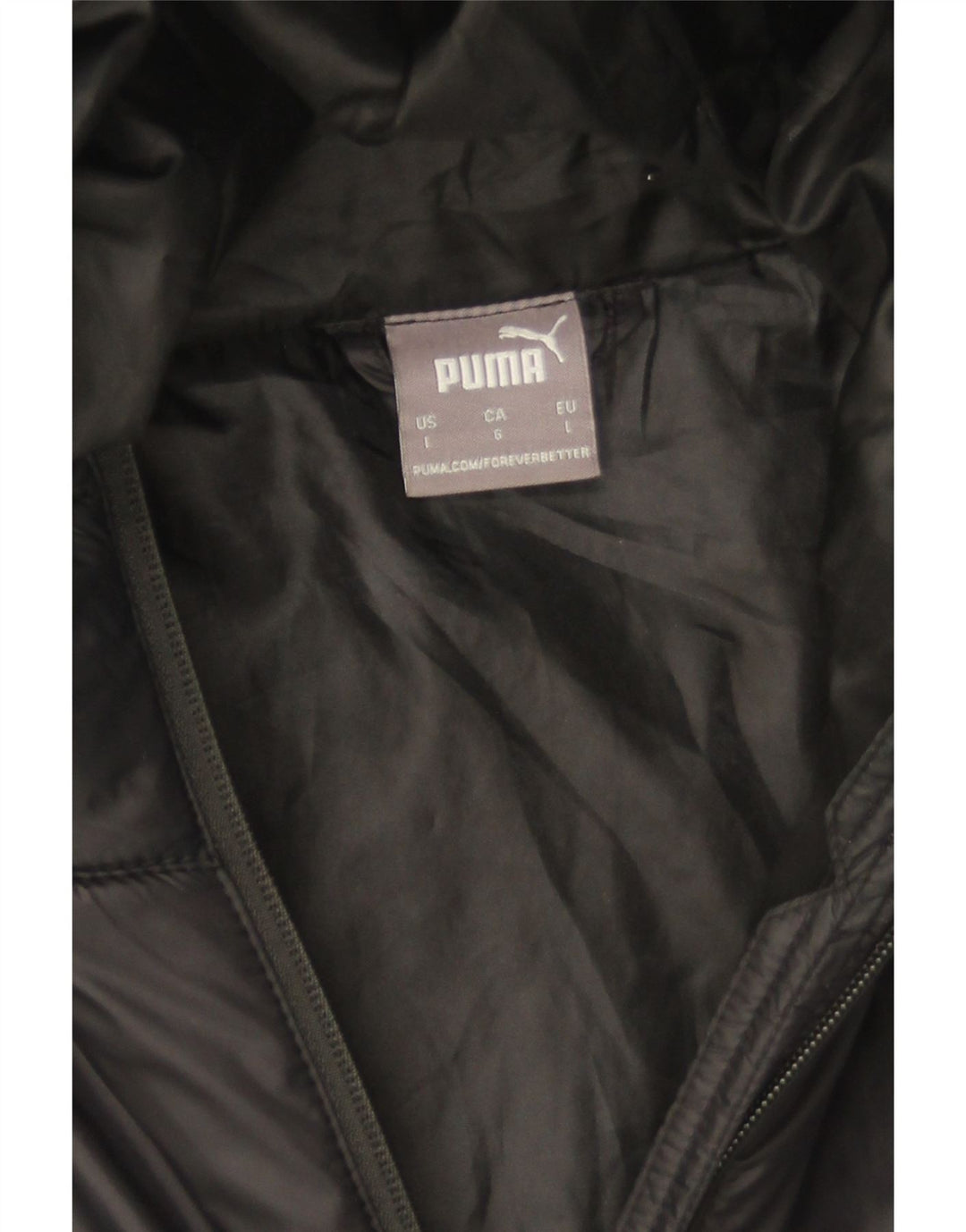 Puma Veste rembourrée à capuche pour homme UK 40 Large Gris Polyester