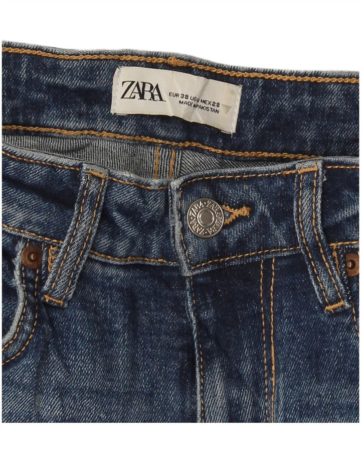 Zara Jean droit femme EU 38 Small W30 L26 Bleu
