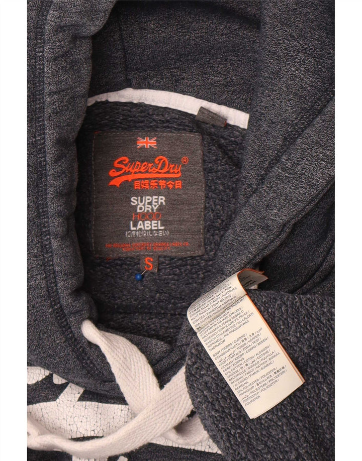 Superdry Pull à capuche graphique pour homme en coton gris petit