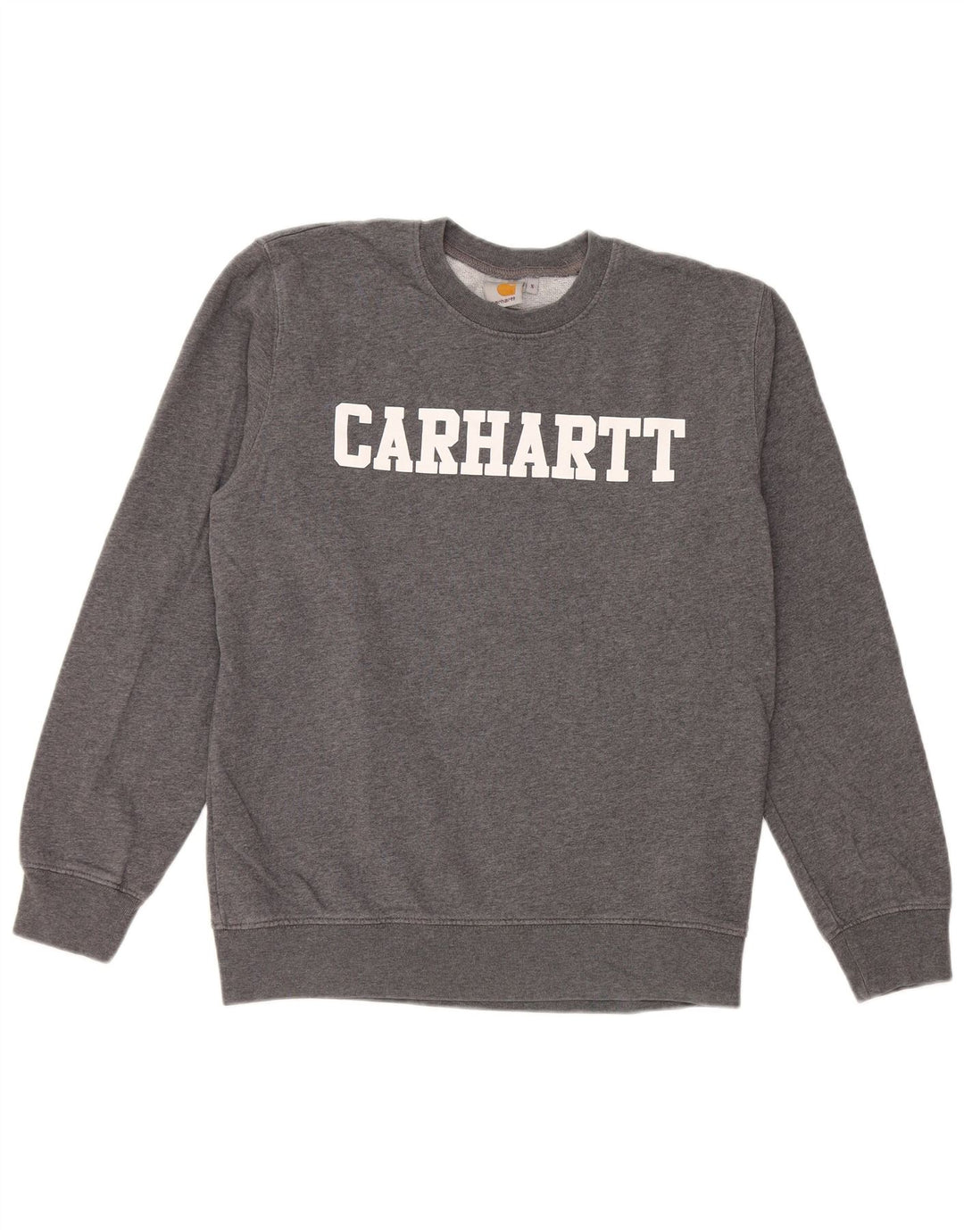 Carhartt Mens Graphic Sweatshirt Jumper Petit Gris Coton