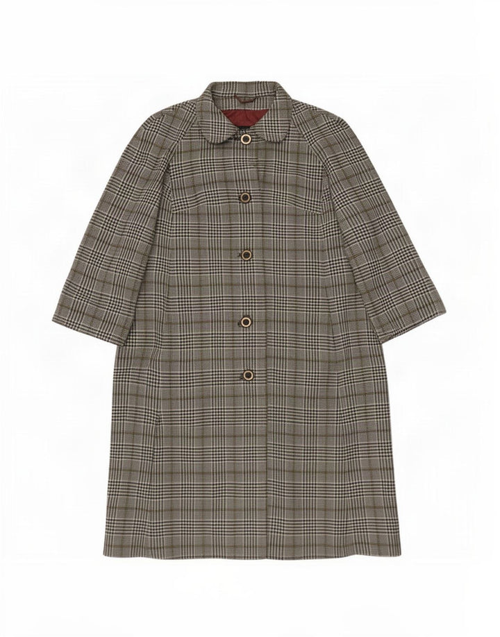 Aquascutum Pardessus pour femme UK 14 Pied de poule gris moyen