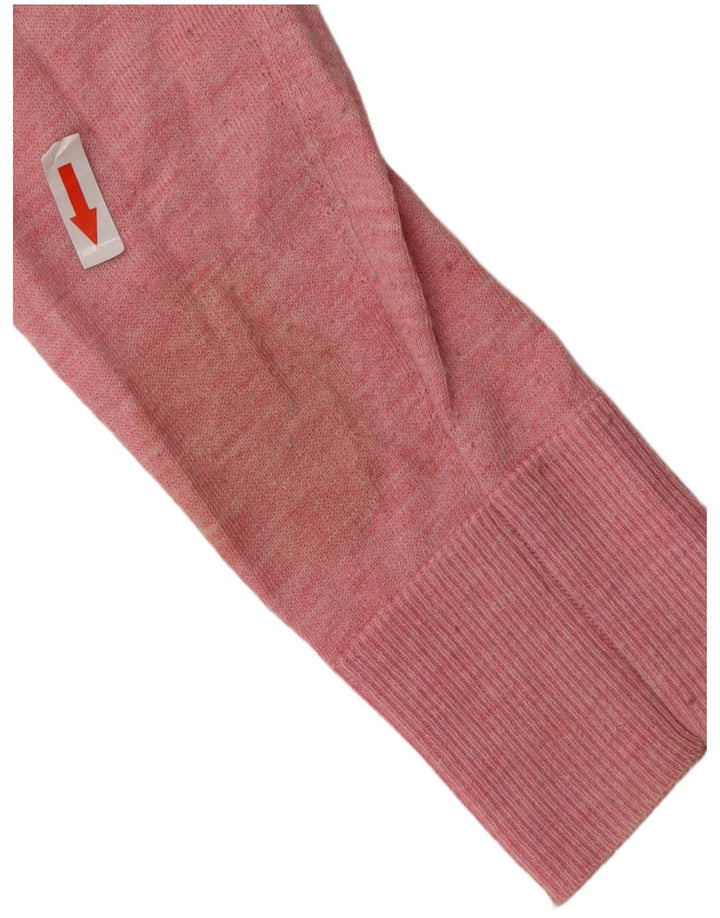 JOHN LEWIS Pull surdimensionné à col en V pour femme UK 10 Petit Rose