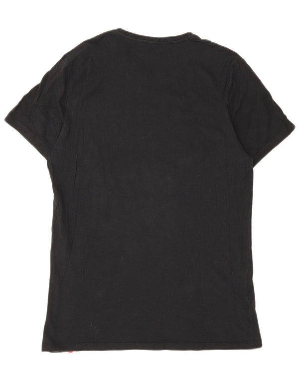 Levi's T-Shirt Femme UK 12 Medium Noir