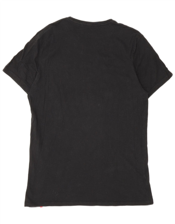 Levi's T-Shirt Femme UK 12 Medium Noir