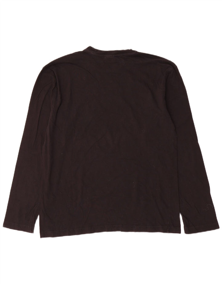 Champion Haut graphique à manches longues pour homme en coton noir Taille L
