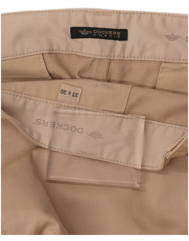 DOCKERS Pantalon Chino Droit Khakis Homme W33 L30 Beige