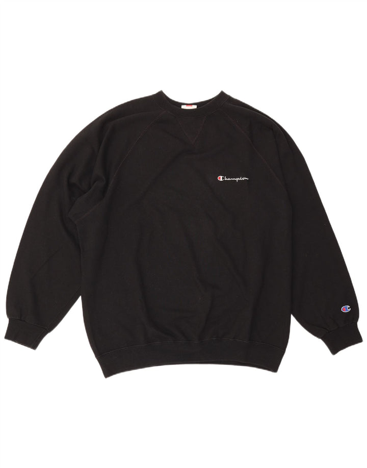 CHAMPION Sweat-Shirt Homme XL Noir Coton