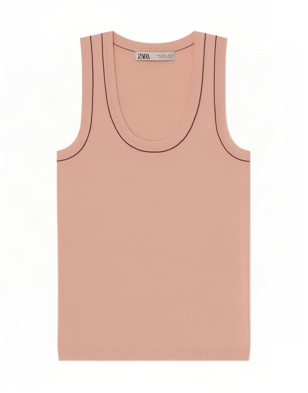 Zara Femme Débardeur UK 8 Small Rose Viscose