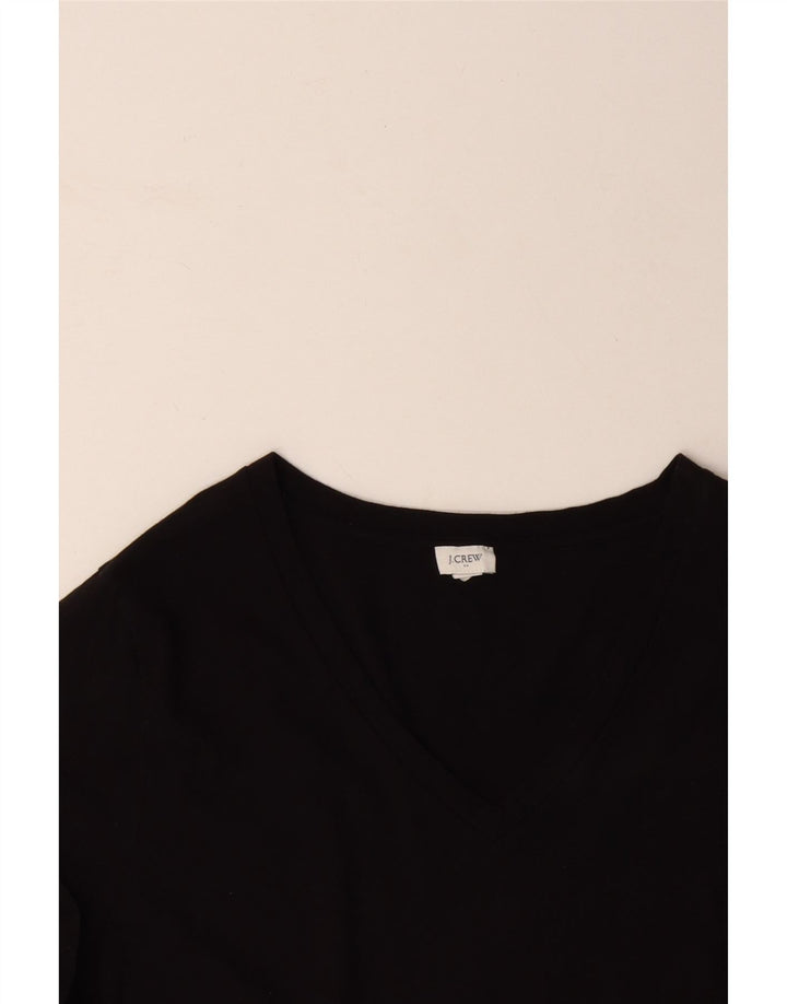 J. Crew T-Shirt Femme Top UK 16 Large Noir Coton