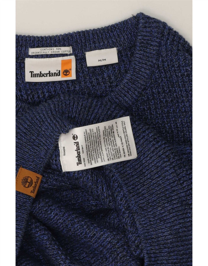 Timberland Pull Col Ras du Cou Homme Bleu Moyen Coton