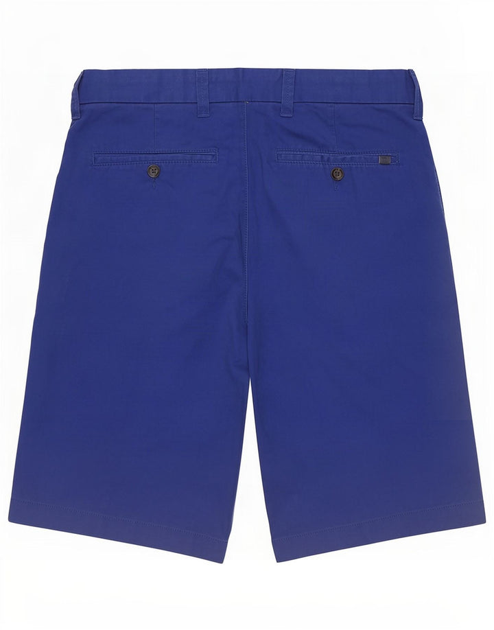 Marks & Spencer Short Chino Homme Moyen W30 Bleu Coton