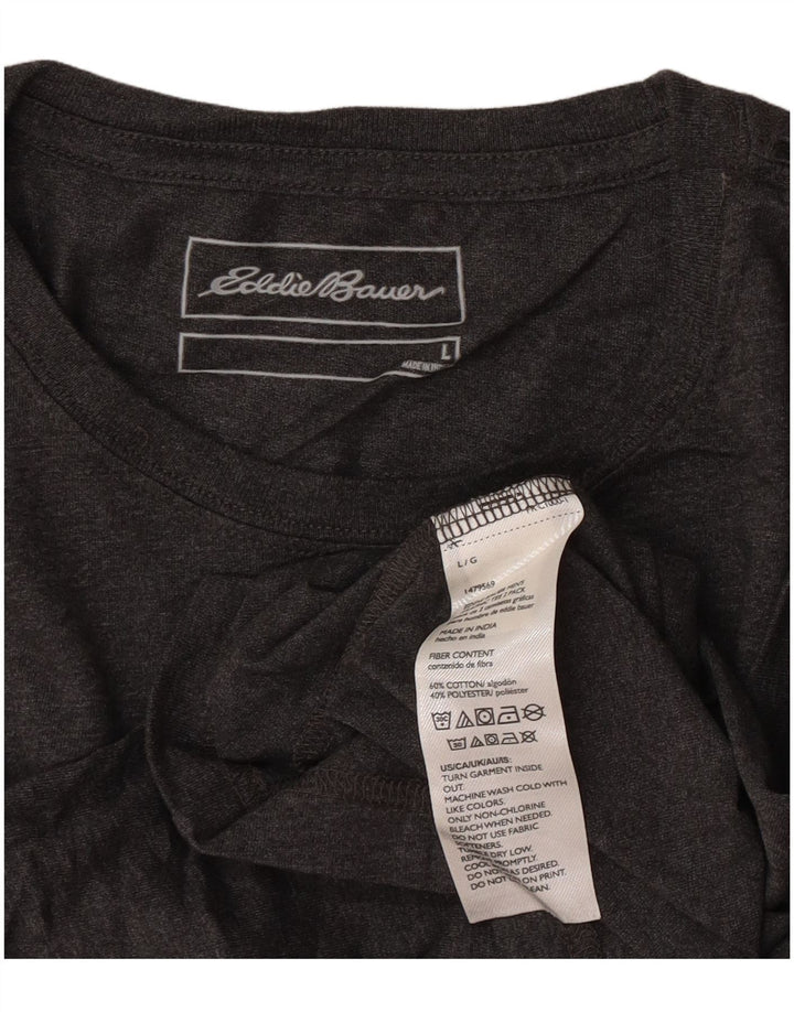 Eddie Bauer T-shirt graphique pour homme en coton gris grand
