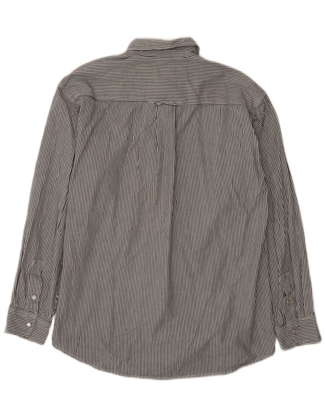 Wrangler Chemise Homme Gris Moyen Coton Rayé
