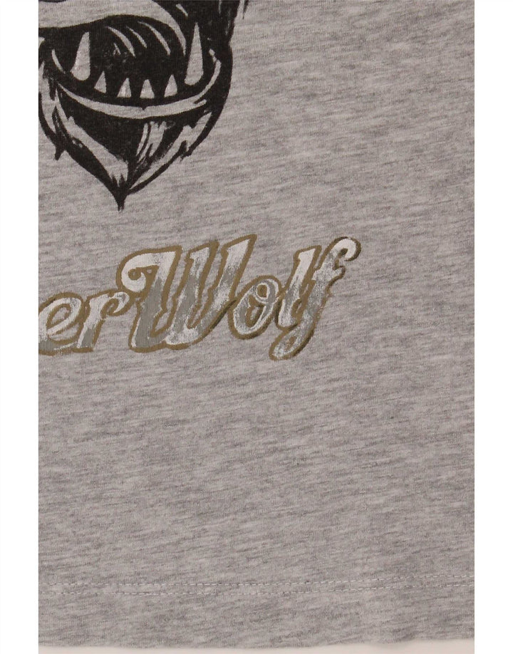 Zara Garçon Graphique T-Shirt Top 7-8 ans Gris