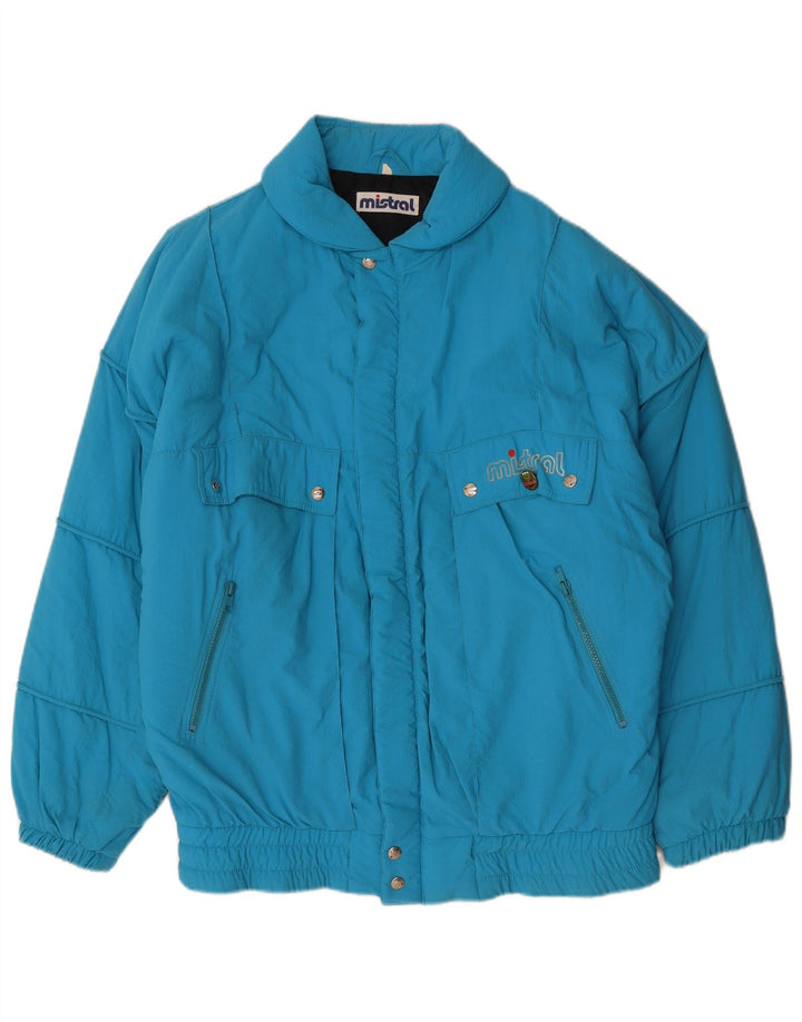 MISTRAL Veste matelassée coupe ample pour homme UK 40 Large Bleu Polyamide