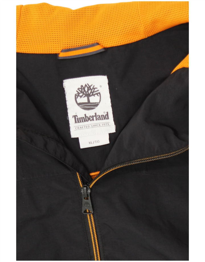 Timberland Veste bomber à capuche pour homme UK 42 XL Nylon noir