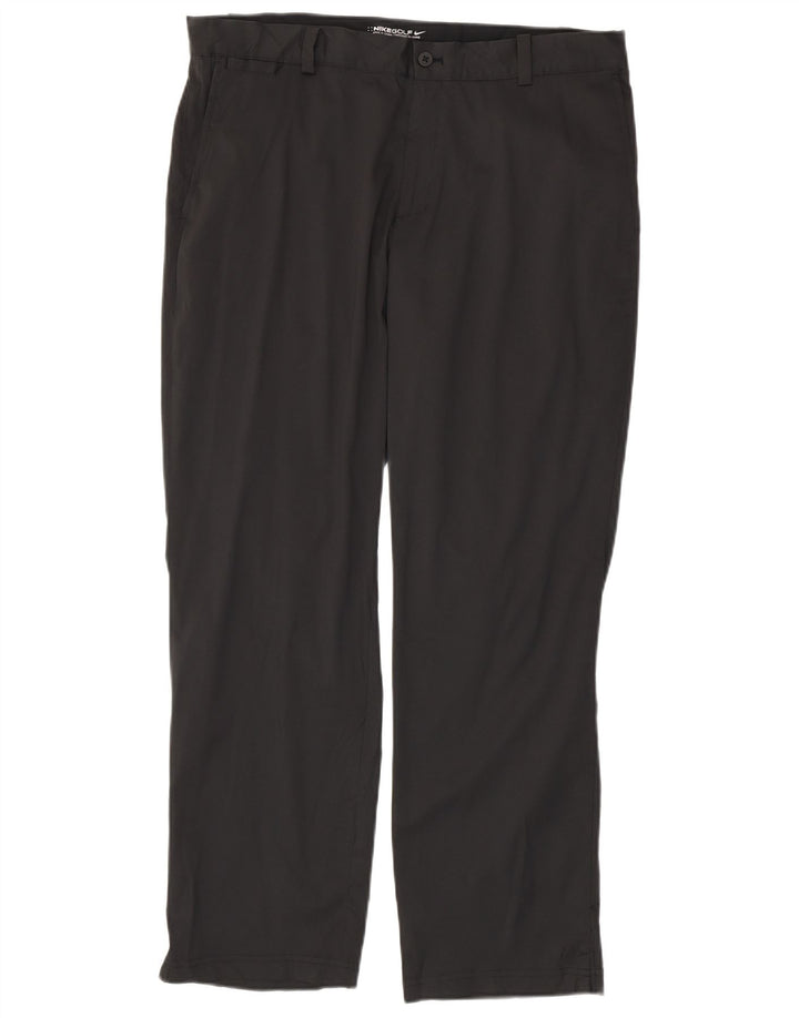 Nike Pantalon chino droit Dri Fit pour homme W35 L30 Noir Polyester