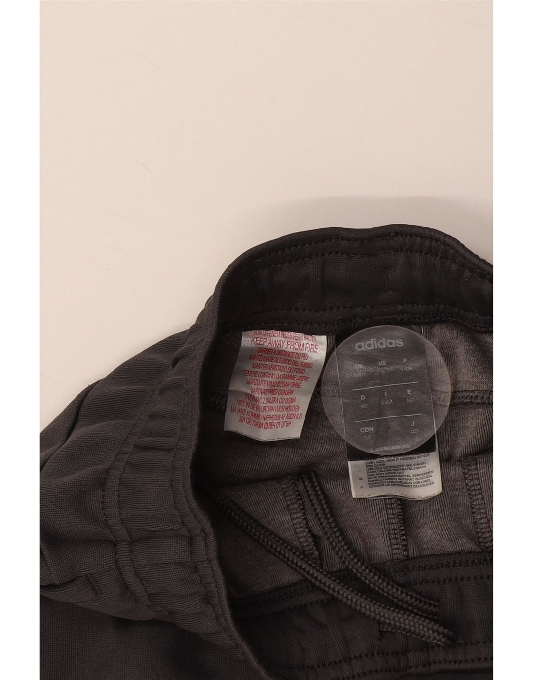 ADIDAS Pantalon de Survêtement Garçon Joggers 9-10 ans Gris Coton