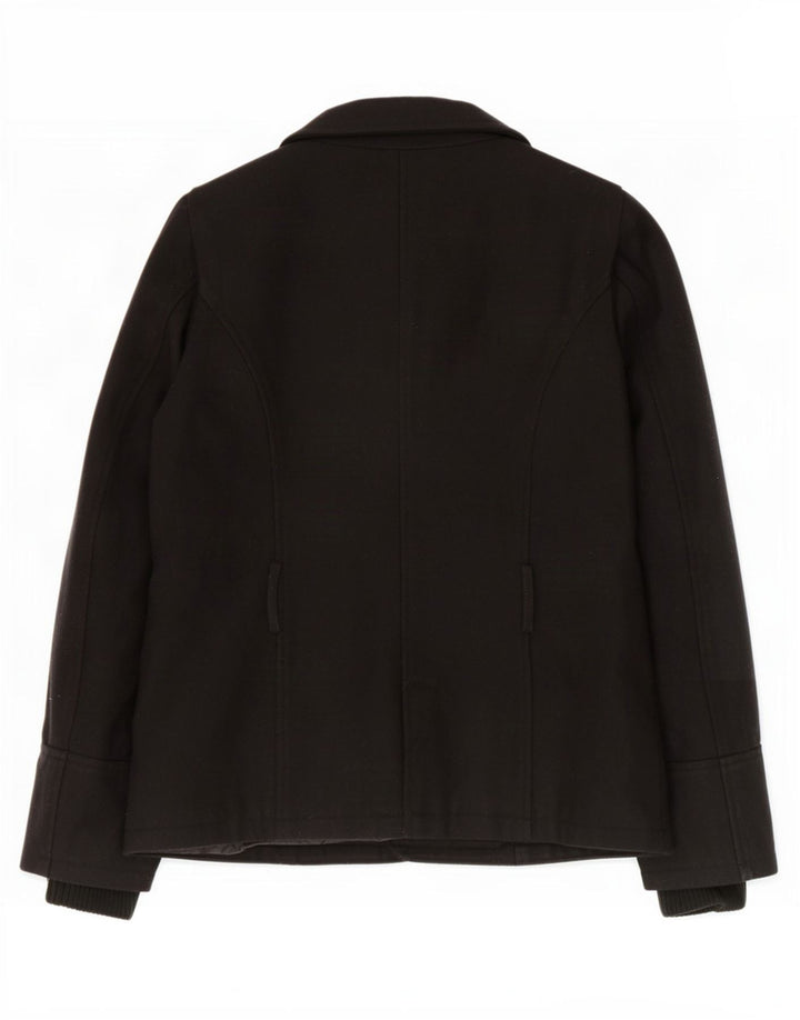 Zara Veste coupe-vent pour femme UK 16 Large laine noire