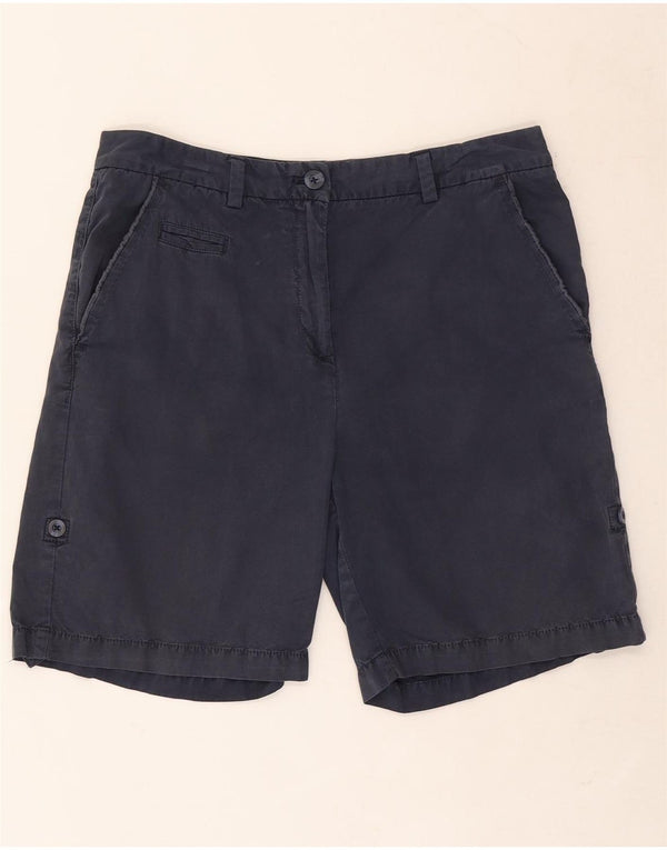 Marks & Spencer Short Chino Femme UK 12 Moyen W30 Bleu Marine Coton