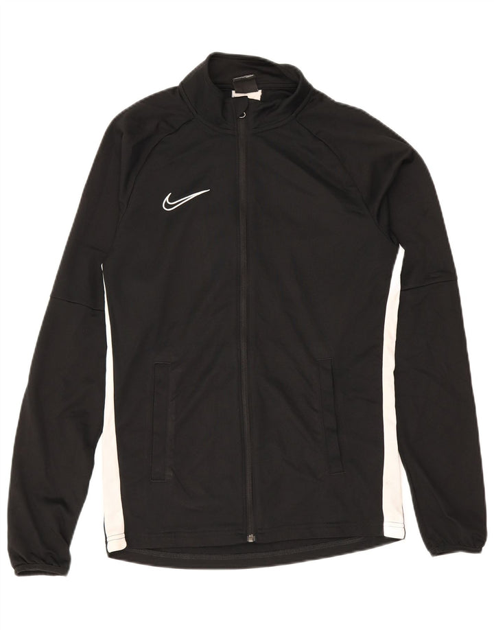 Nike Hommes Dri Fit Survêtement Top Veste Petit Noir Colorblock Polyester