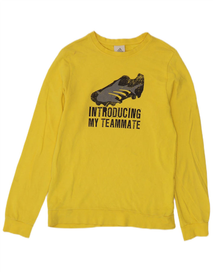 Adidas Sweat-Shirt Graphique Homme Jaune Moyen