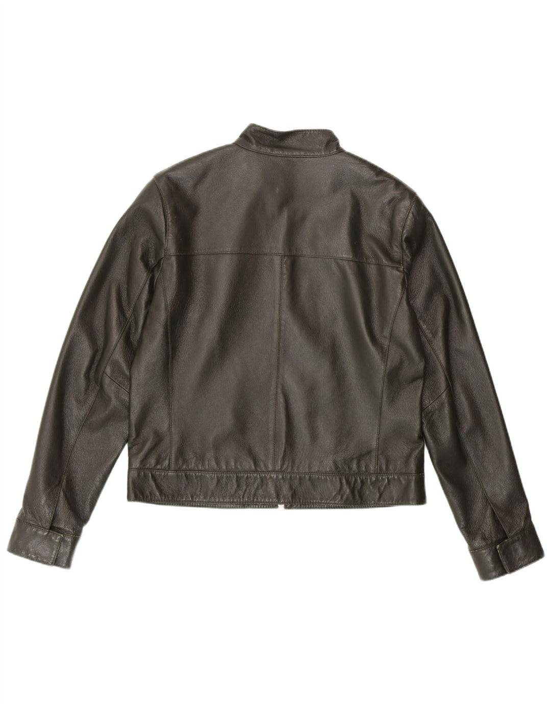 HELLINE Veste en cuir femme UK 14 Cuir vert moyen