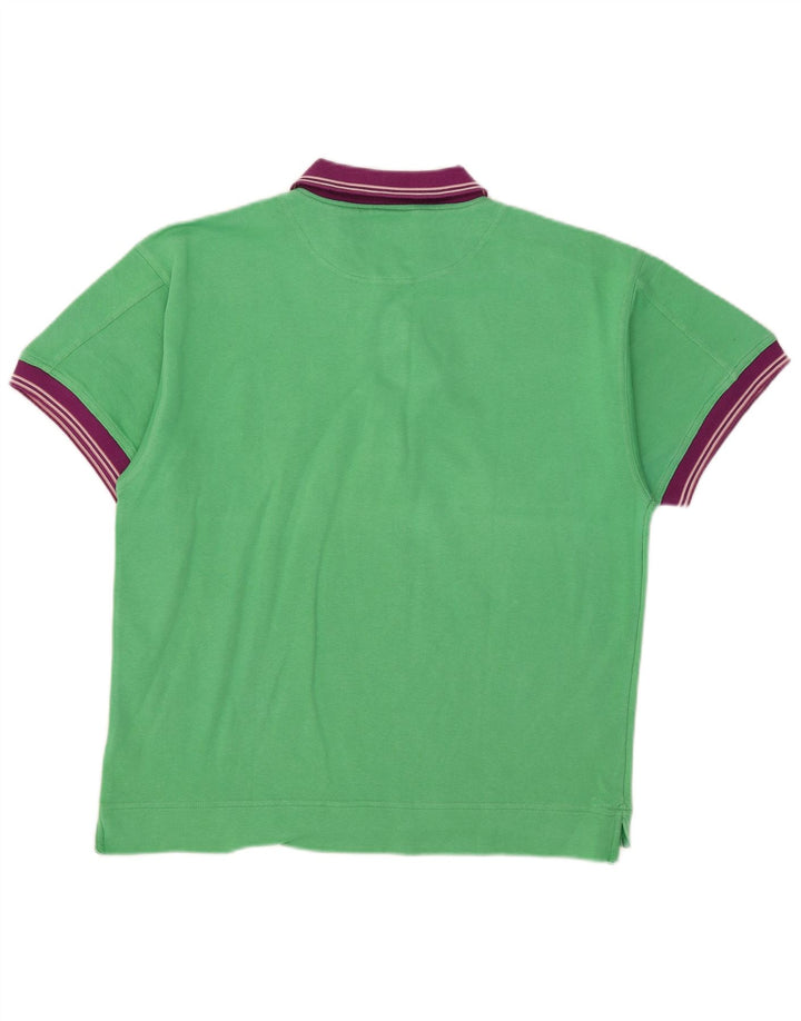 Think Pink Polo Homme Large Vert Colorblock