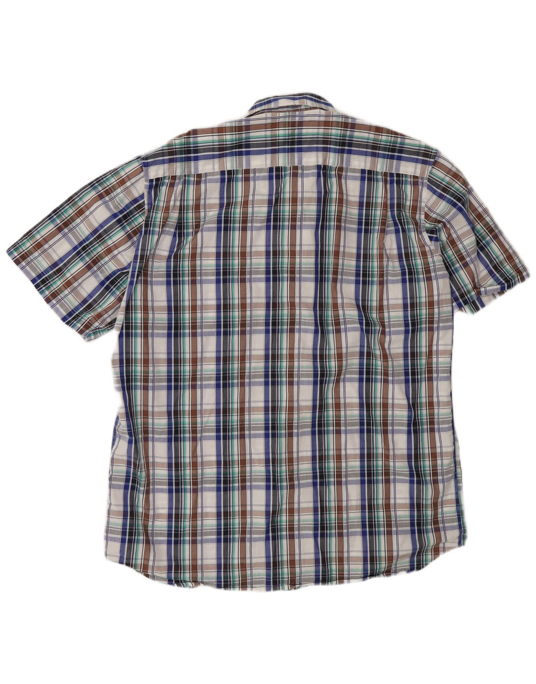 Barbour Chemise à manches courtes pour homme Coupe régulière XL Carreaux multicolores
