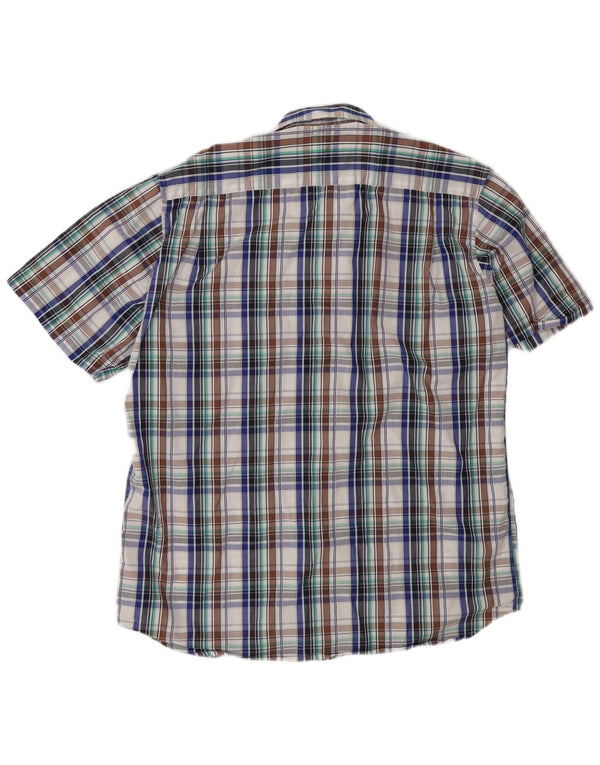 Barbour Chemise à manches courtes pour homme Coupe régulière XL Carreaux multicolores