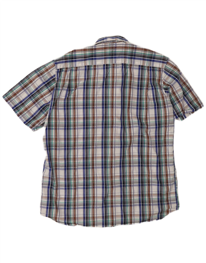 Barbour Chemise à manches courtes pour homme Coupe régulière XL Carreaux multicolores