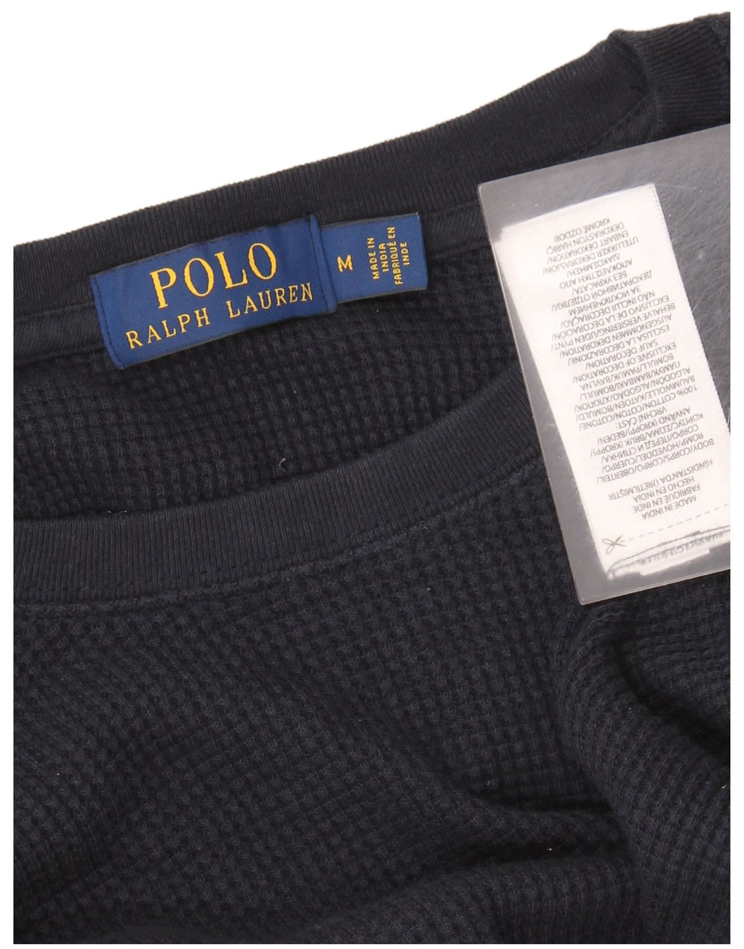 POLO RALPH LAUREN Haut Homme Manches Longues Bleu Marine Moyen Coton